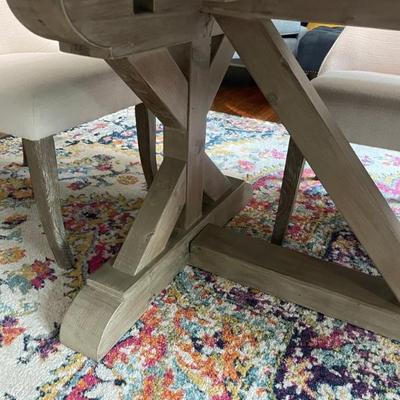 Restoration Hardware Table 40†W x 84â€L x 30†H  - Two leaves that extend the table 18†each side