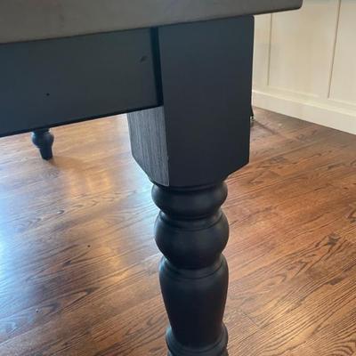 Custom made James + James dining table, handcrafted in the Ozarks. With an emphasis on elegance, the Baluster Turned Leg Table instantly...