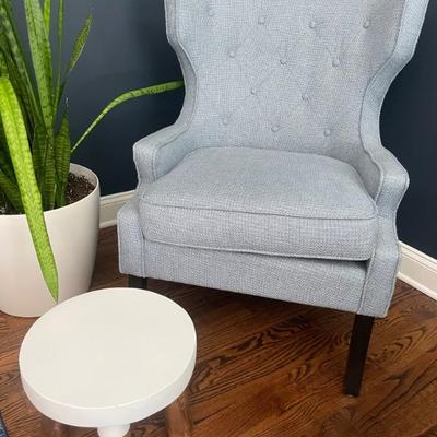 Madison Park Button Tufted Wing Back Chair 28" W x 28" D x 38"