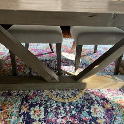 Restoration Hardware Table 40†W x 84â€L x 30†H  - Two leaves that extend the table 18†each side