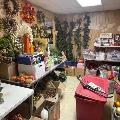 many wreaths and garlands sold 
some still available 