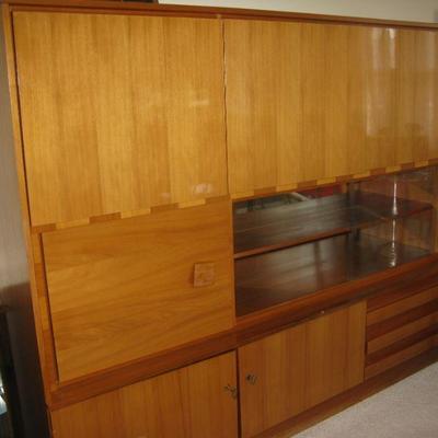 large MCM wall unit approx 5' tall, 1 piece   buy it now $ 545.00