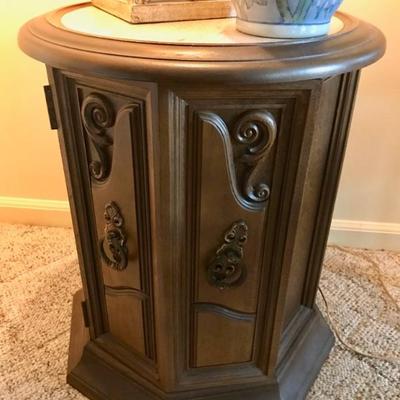 Lenoir Mediterranean table with marble $40