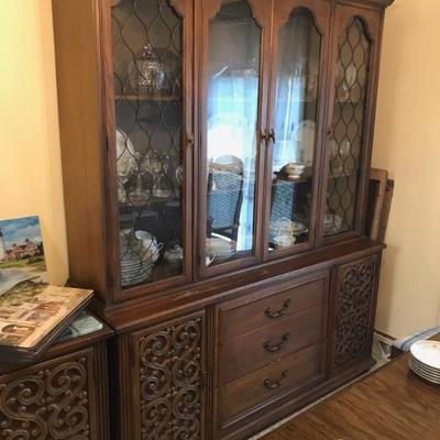 Lenoir Mediterranean China cabinet $165