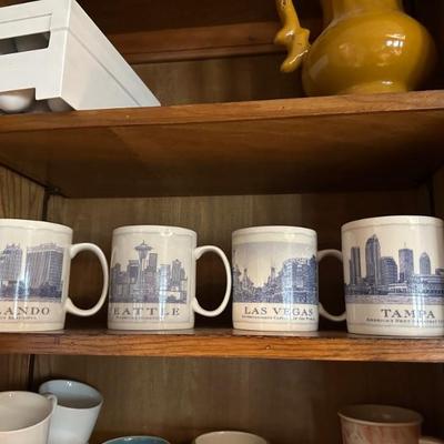 Starbucks mugs from different states 