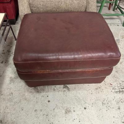 leather ottoman
