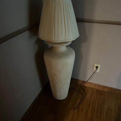 plaster floor/table lamp