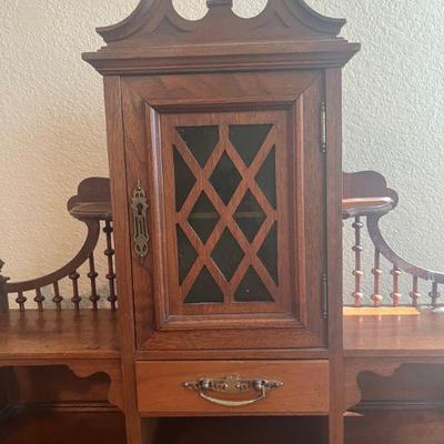 Swedish Antique Ornate Secretary 2 Detail