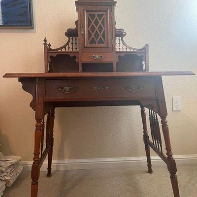 Swedish Antique Ornate Secretary 1