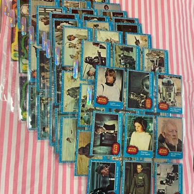 1977 Complete Set Star Wars Cards including Stickers