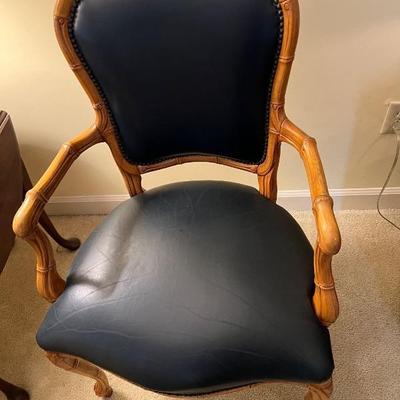 Louis Louis French style armchair/leather seat and back