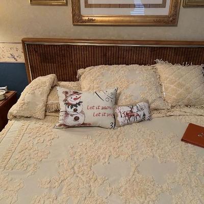 Full size contemporary bed - clean mattress included free