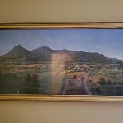 Landscape print of Blue Ridge