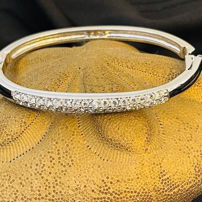 Swarovski Double Stack Crystal Bangle Bracelet
