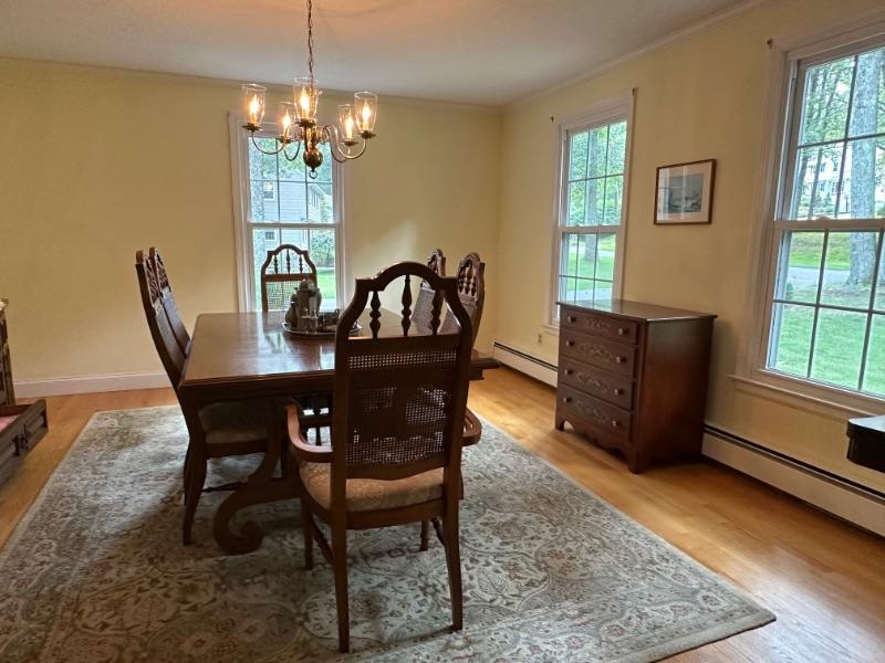 Pop up Avon estate sale filled with furniture, clothing, kitchen items