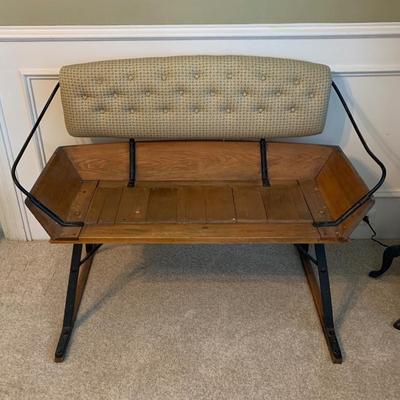 Antique Handmade Sleigh Bench