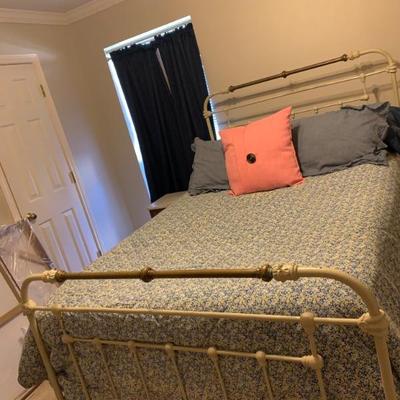 Full Size Iron and Brass Bed