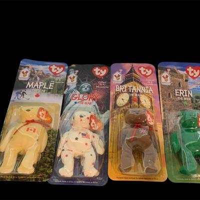 Ty Beannie International Bear Set