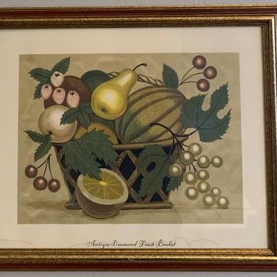 Antique Diamond Fruit Basket Picture 
