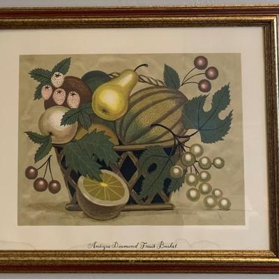 Antique Diamond Fruit Basket Picture 
