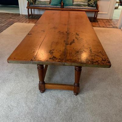 Vintage Dining Table with Peg Release Top