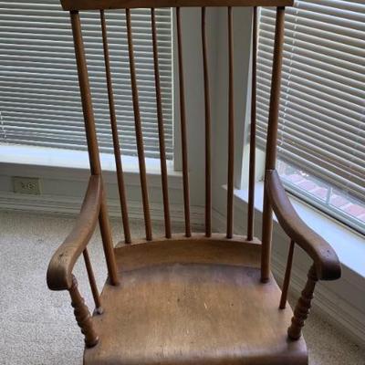 Vintage Spindle Back Rocking Chair
