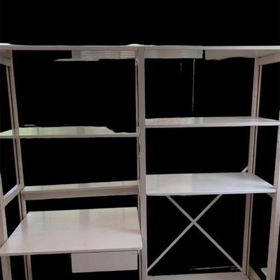 Desk and Shelving Unit
