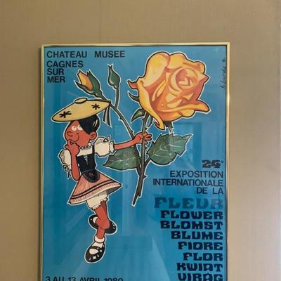 Framed 1980 French Poster