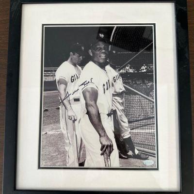 Willie Mayes signed pic