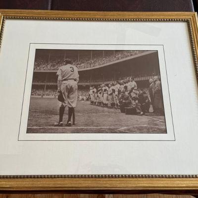 Babe Ruth last time in uniform at Yankee Stadium