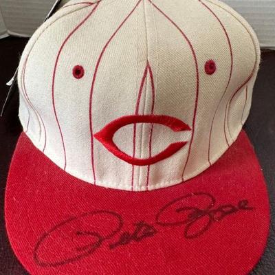 Pete Rose signed hat