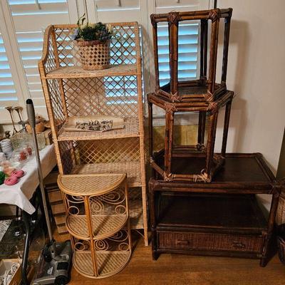Vintage Bamboo Rattan Wicker Furniture.