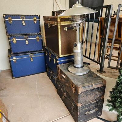 Numerous Storage Trunks & Foot Lockers.