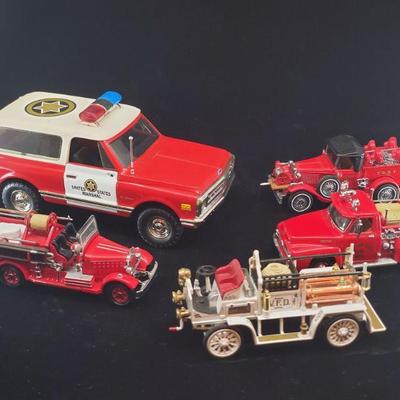 Lot 039-MT: Four Matchbox Fire Engines and a Die-cast â€œBlazerâ€

Features:
â€¢	Diecast U.S. Marshal 1969 Chevrolet Blazer, no. 0889GD...