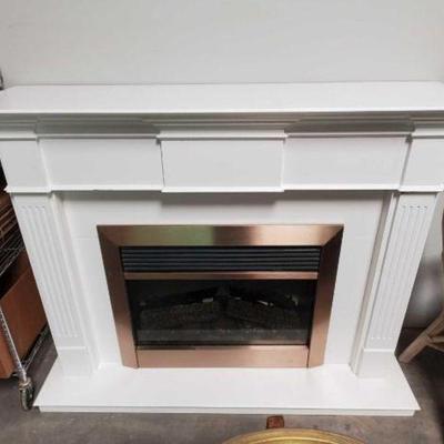 #2000 â€¢ Electric Fireplace Heater and Mantle

