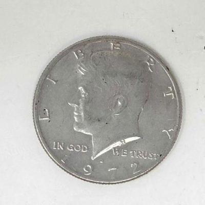 #1500 â€¢ 1972 Kennedy Half Dollar Coin

