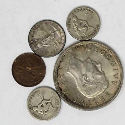 #1706 â€¢ (5) Canada, Philippines & South Africa Coins
