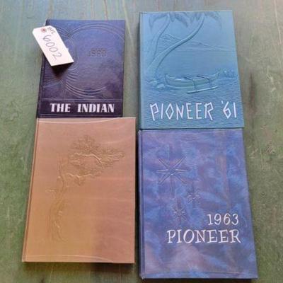 #6002 â€¢ (4) Pioneer Year Books

