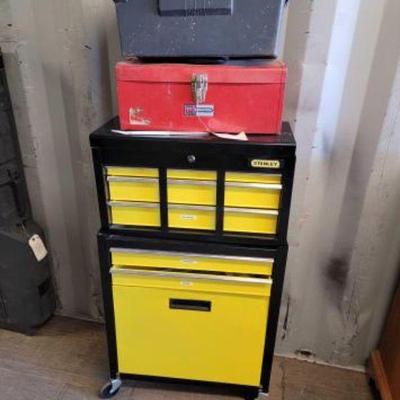 #4714 â€¢ 4 Toolboxes with Assorted Tools
