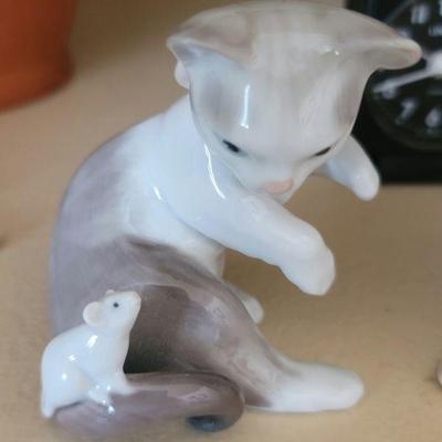 Lladro cat & mouse
