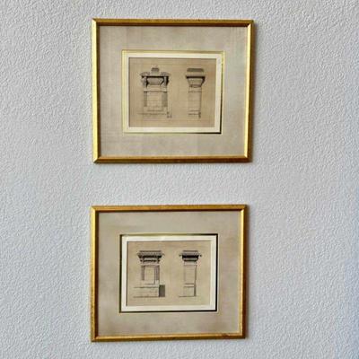 Architectural drawings wall art