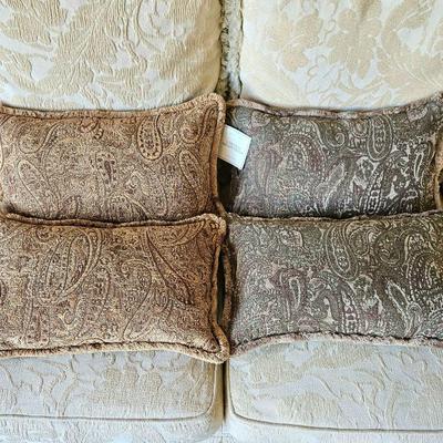 Set of Four Restoration Hardware Throw Pillows