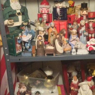 Nativity scenes and Christmas decorations 
