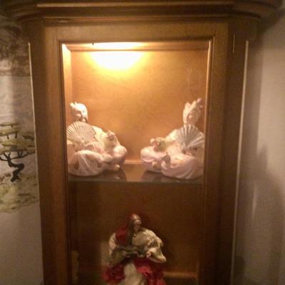 Gold display cabinet