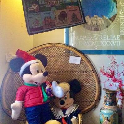 Large Mickey Mouse and Mini Mouse