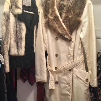 Fur coats and fur lined coats