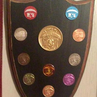 Mardi Gras doubloon plaque