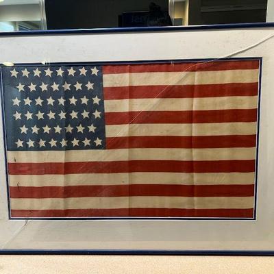 TOI029- Framed American Flag