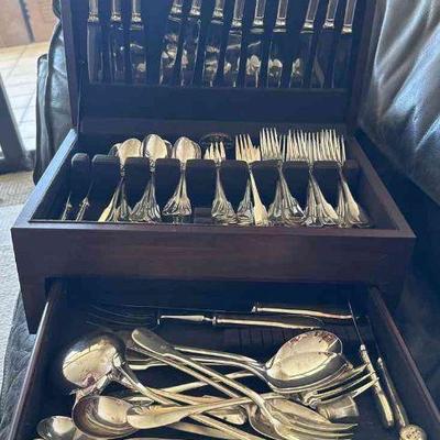 TOI213 - Christofle Vintage Silverware Set Plus Some Sterling