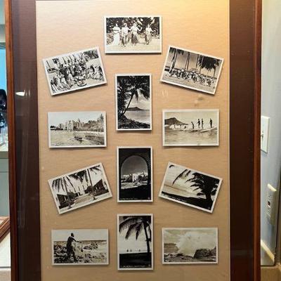 TOI014- Framed Vintage Hawaiian Theme Photographs